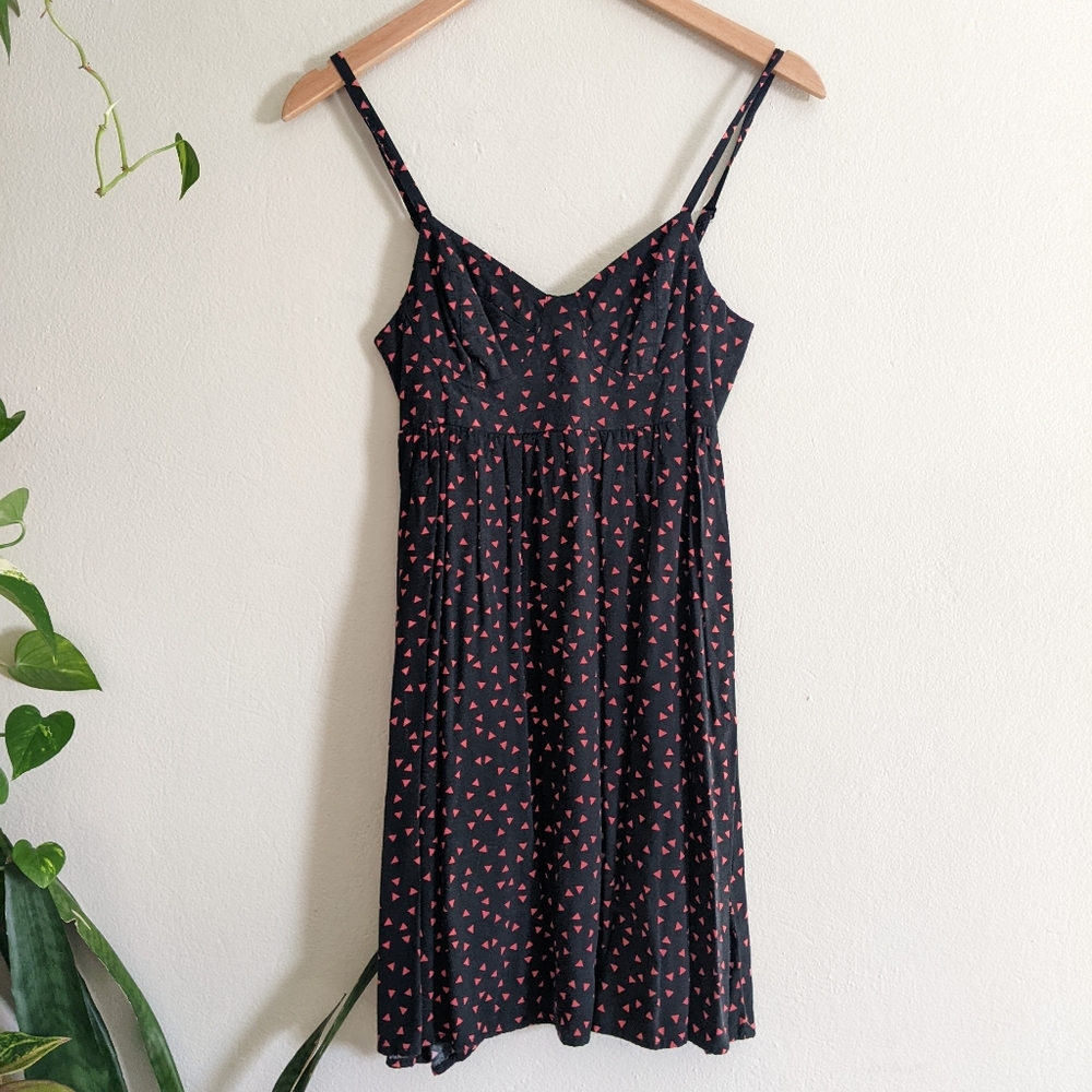 Black Poppy | Graphic Mini SunDress